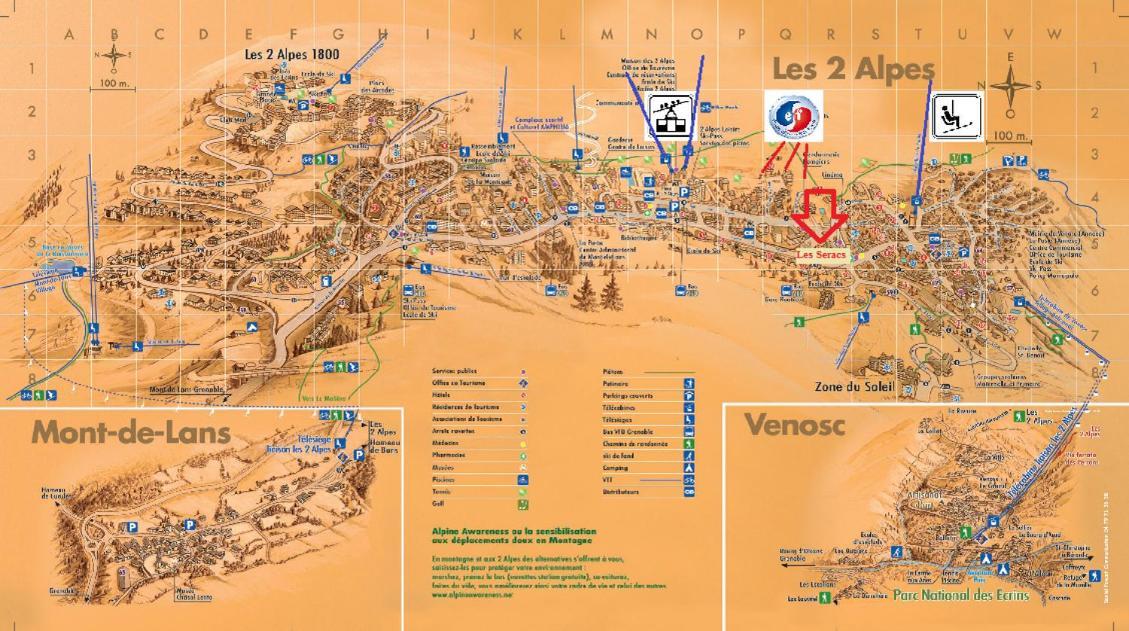 Apartament Le Cocon, Centre Station Les Deux Alpes Zewnętrze zdjęcie